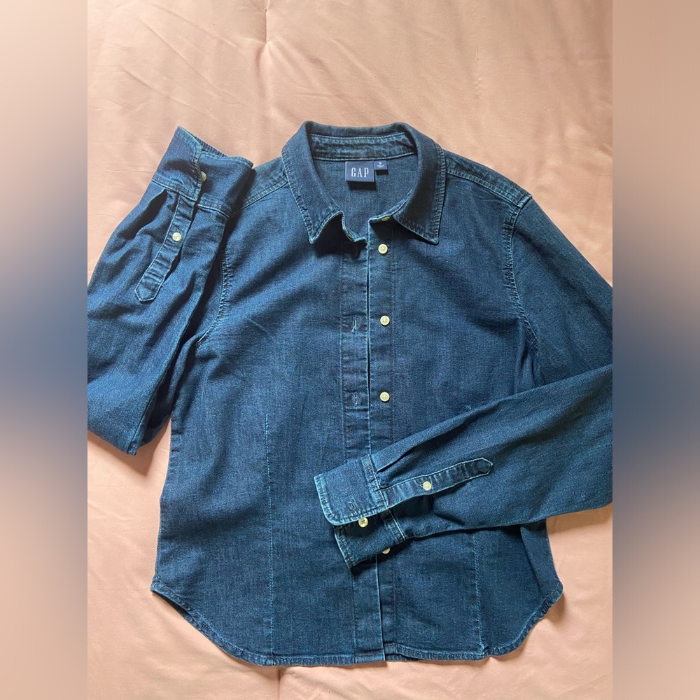 GAP Dark Blue Denim Shirt